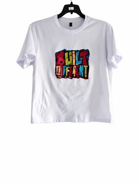 Built Different Kids Graphic Tee - White